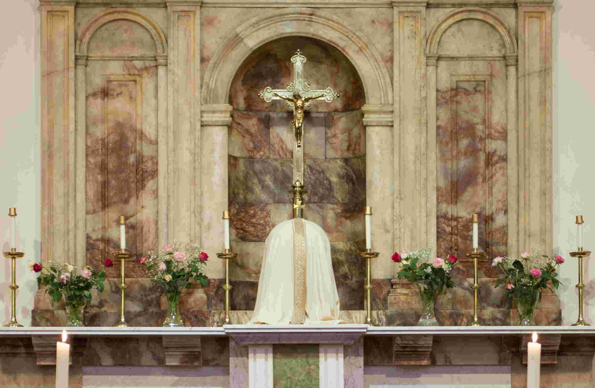 Tabernacle with cross above